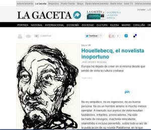 Houellebecq, el novelista inoportuno 