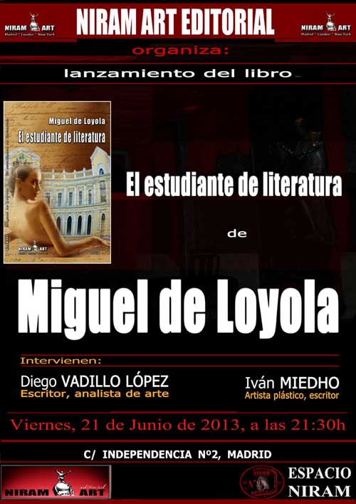 Lanzamiento del libro El estudiante de literatura de Miguel de Loyola