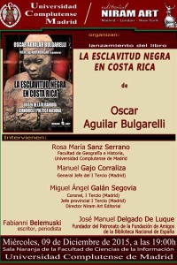 FOTOGRAFÍAS: Presentación del libro "La esclavitud negra en Costa Rica" de Oscar Aguilar Bulgarelli