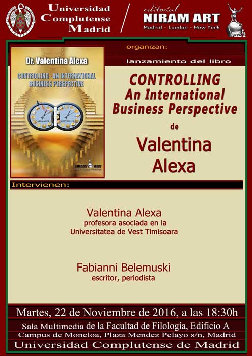 Presentación del libro Controlling de Valentina Alexa