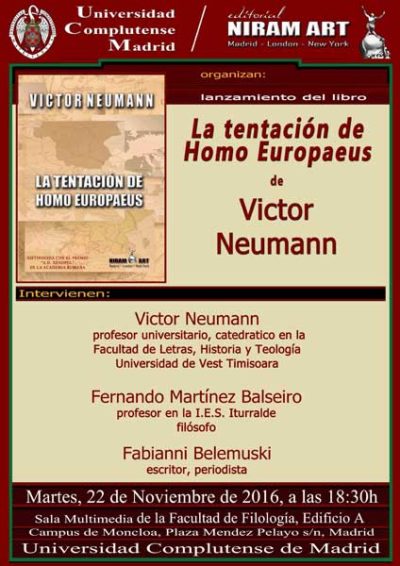 La tentación de Homo Europaeus de Victor Neumann