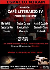   IV Edición del Café Literario Espacio Niram: “Periodismo Cultural”